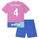 Günstige Fußballtrikots AC Mailand Bennacer 4 Kinder 3rd trikot 2023-24 Kurzarm